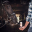 Horse and man with Equiderma Daily Defense Dry Shampoo Powder